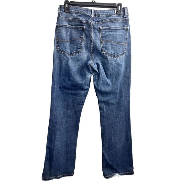 Lee Modern Womens‎ 30 X 28.5 Modern Curvy Bootcut Jeans Blue Dark Wash Denim Y2K - Picture 4 of 8